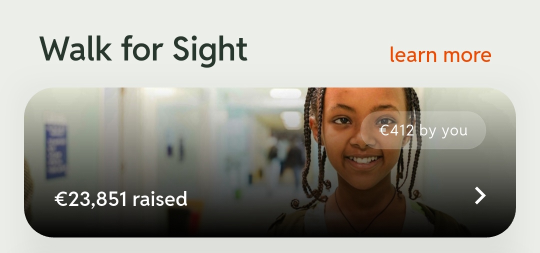 Walk for Sight matching donation campaign